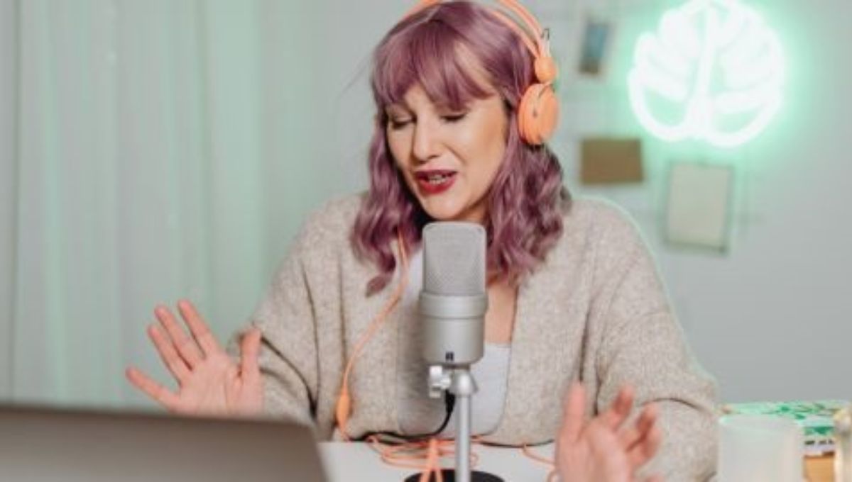 Podcast recording
